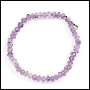 Genuine Amethyst Beads Stretch Bracelet